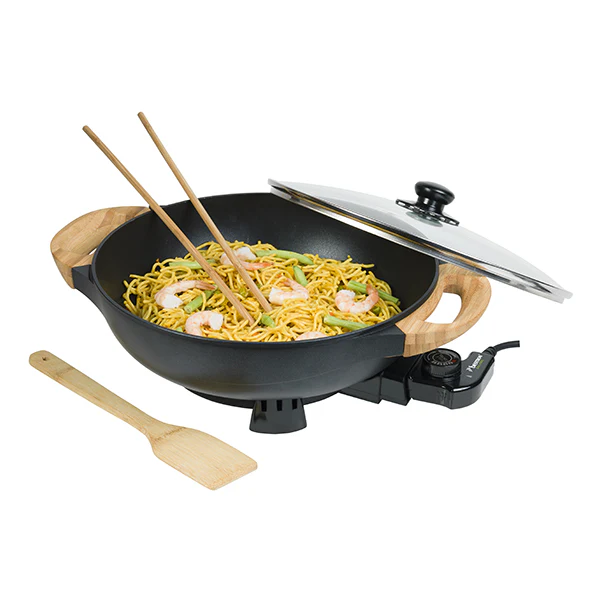 Wok électrique avec couvercle en verre 1500 W Bestron - Image 6