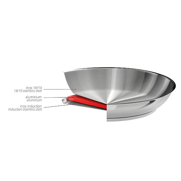 Poêle tout inox Mutine sans manche 16 cm Cristel - Image 3