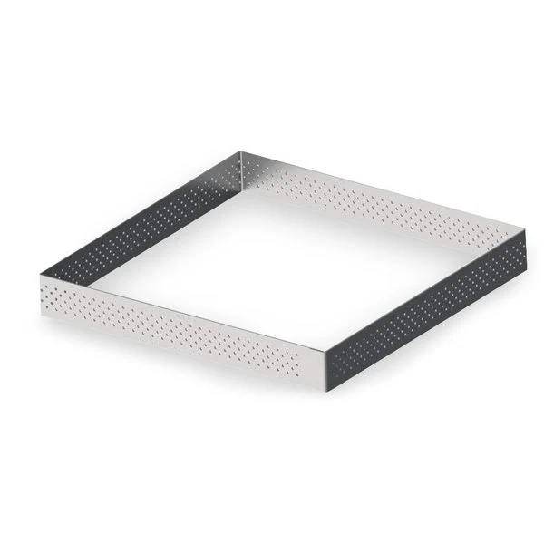 Cercle à tarte carré perforé 20 cm De Buyer