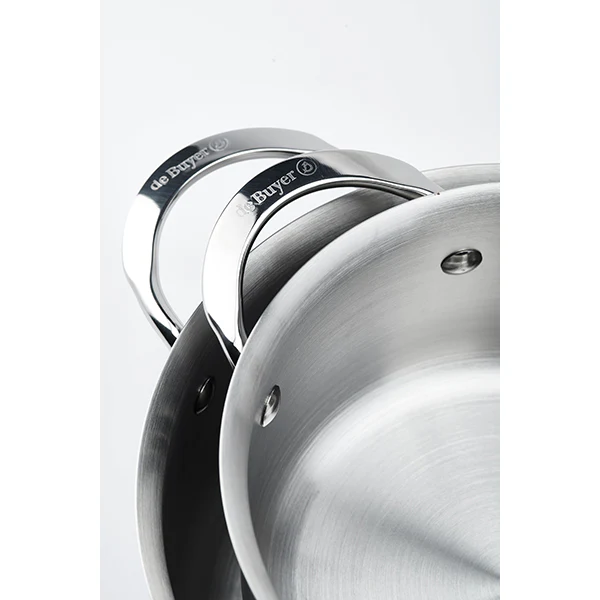 Sautoir droit tout inox Alchimy 24 cm De Buyer - Image 5