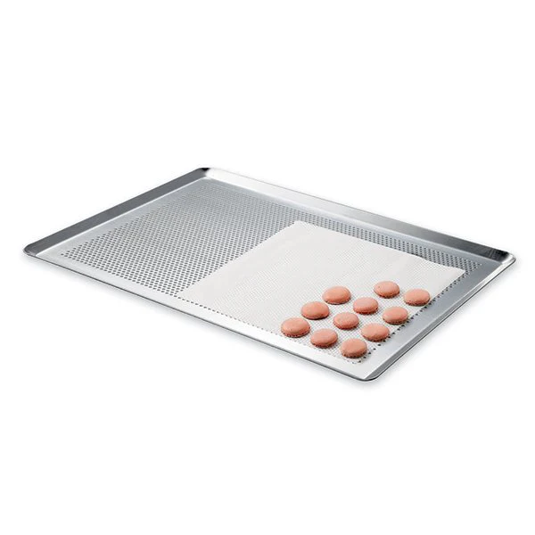 Lot 2 plaques à pâtisserie micro-perforée en aluminium 40 cm - Image 6