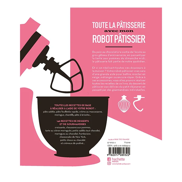 Livre Toute la pâtisserie avec mon robot pâtissier Hachette pratique - Image 2