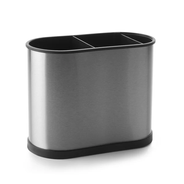 Porte-ustensiles rectangulaire 3 compartiments inox Ibili - Image 2