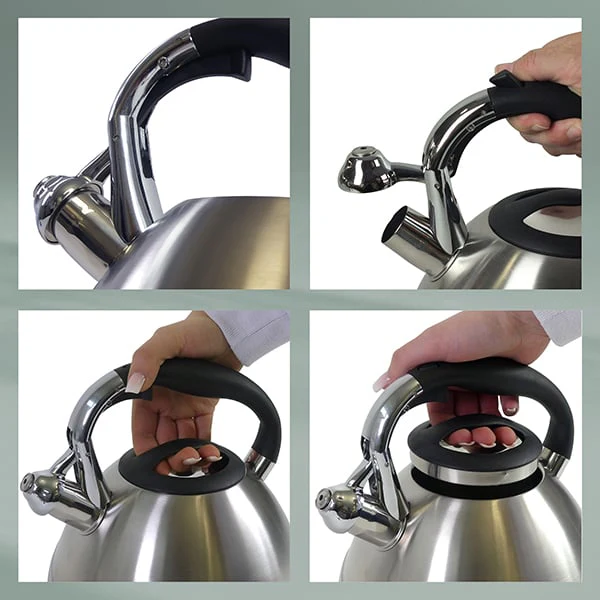 Bouilloire en inox 3 L Varus gris Kela - Image 3