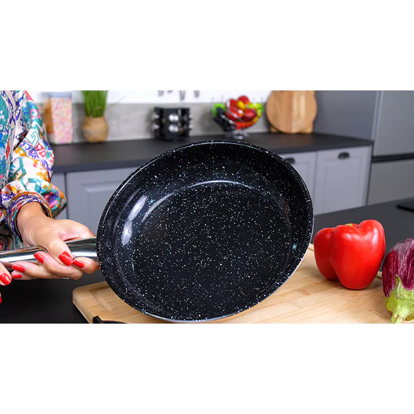 Poêle inox avec revêtement céramique 28 cm Kitchenpro - Image 5