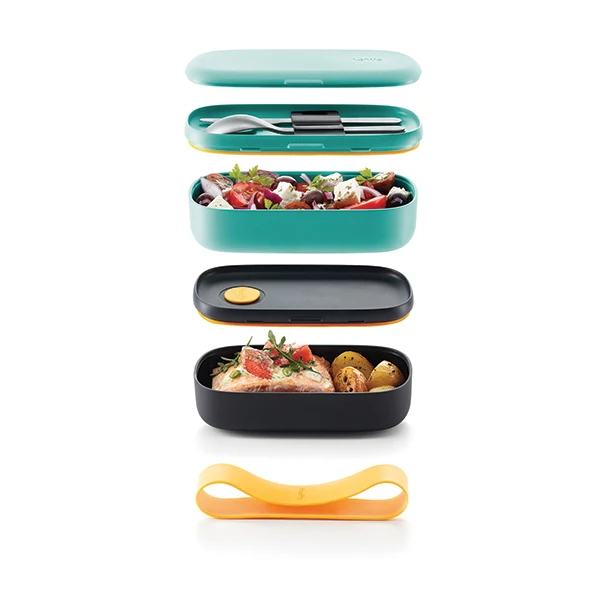 Lunch Box basics To Go turquoise 1 L Lékué - Image 3