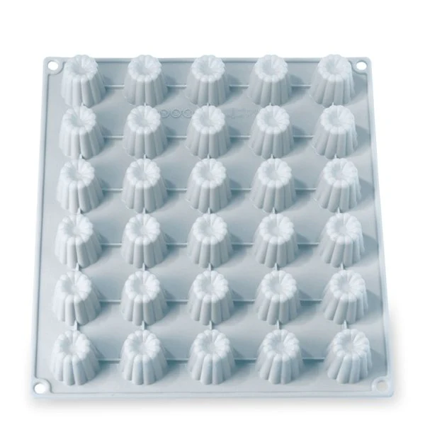 Lot 2 grandes plaques silicone mini-canelés et muffins Mathon - Image 2