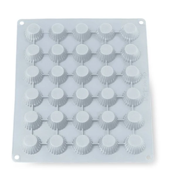 Lot 2 grandes plaques silicone mini-canelés et muffins Mathon - Image 4
