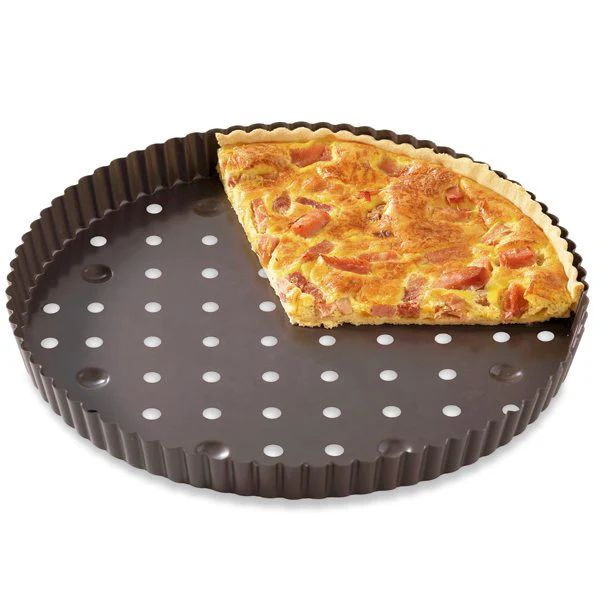 Lot 2 tourtières perforées 30 cm Mathon - Image 3