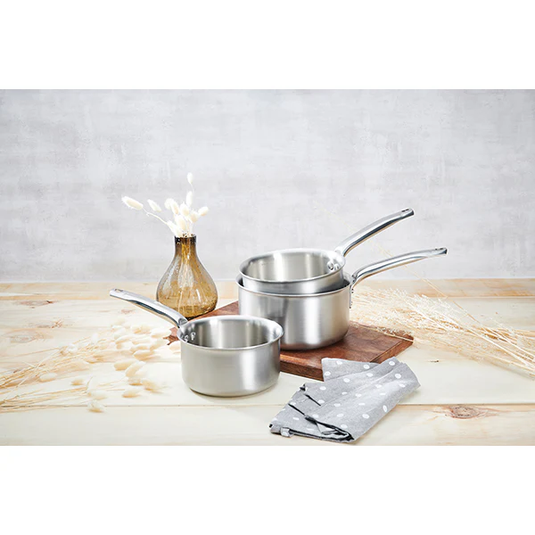 Lot 3 casseroles inox Alchimy 16, 18 et 20 cm De Buyer - Image 2