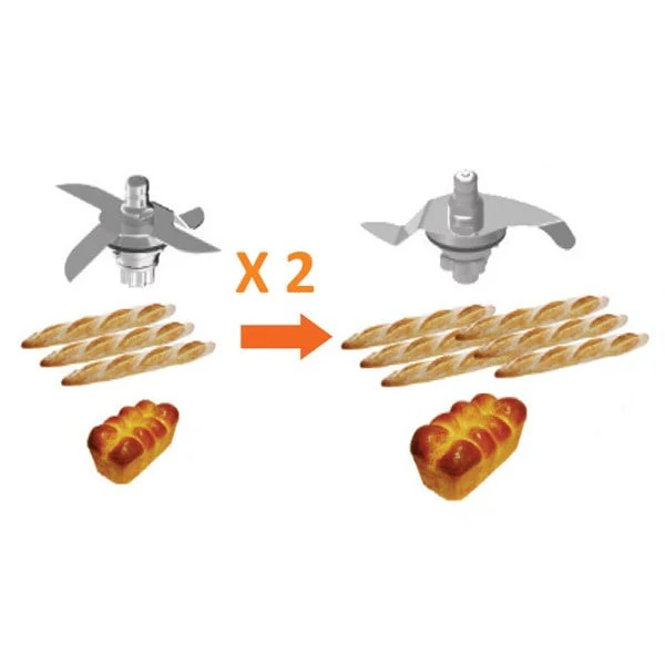 Lot accessoire cuiseur vapeur et pétrin XL pour Cook Expert Magimix - Image 5