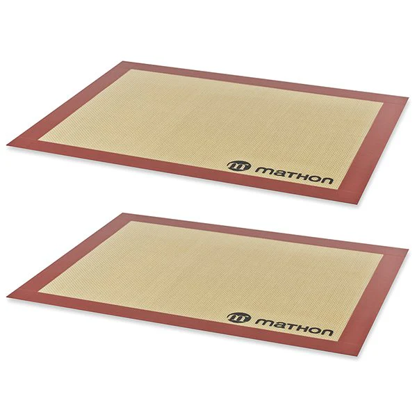 Lot de 2 Tapis de cuisson professionnels en silicone Mathon