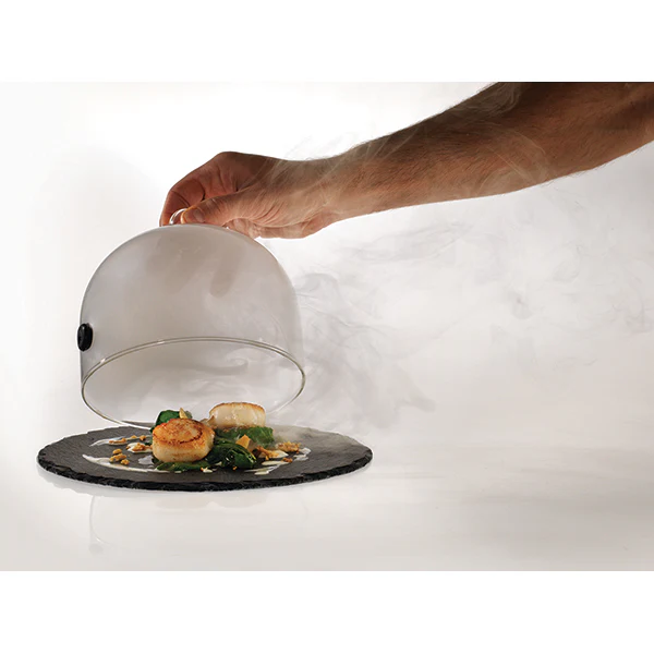 Lot fumoir avec cloche 26 cm et sciure de hêtre pour fumage - Image 2