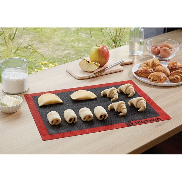 Lot tapis de cuisson et tapis de cuisson perforé silicone et fibre de verre 40 cm Mathon - Image 3