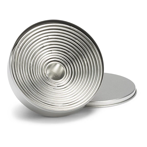 Boîte de 14 découpoirs ronds lisses en inox  2 à 11 cm Mathon - Image 3