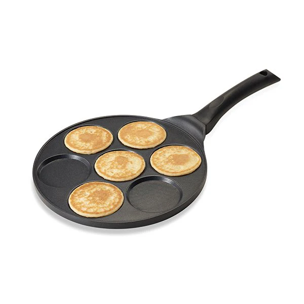 Poêle 7 mini blinis ou pancakes à induction fonte 26.5 cm Mathon - Image 2