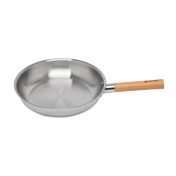 Poêle tout inox manche bois Natural’Inox 28 cm