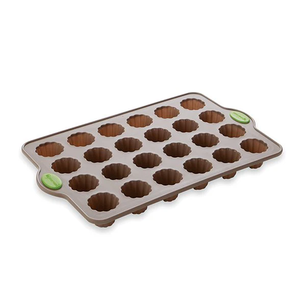 Rigiflex Plaque 24 mini-canelés en silicone structure acier 34 cm Mathon - Image 2