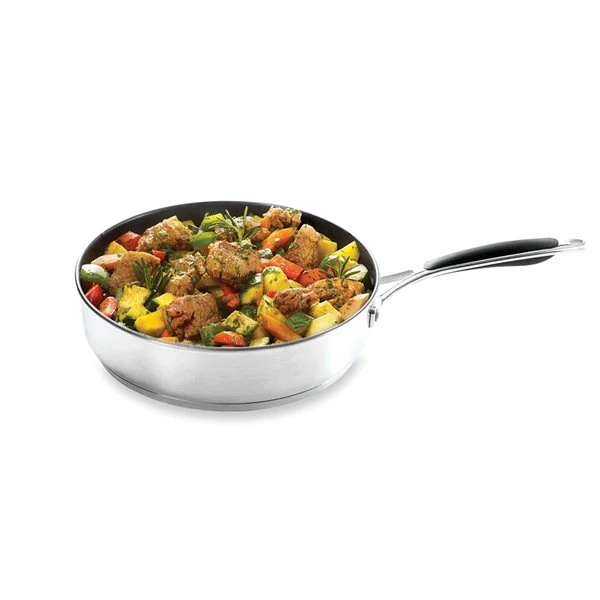 Sauteuse antiadhérente inox Excell'Inox 28 cm Mathon - Image 2