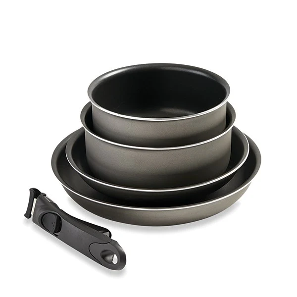 Set 2 poêles et 2 casseroles anti-adhésives Délice et manche amovible Mathon - Image 4