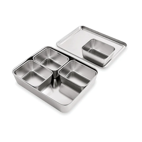 Set de 5 bacs de préparation culinaire en inox Mathon - Image 4