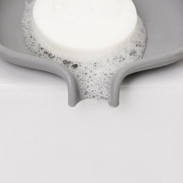 Porte savon silicone Small soap saver gris - Image 2