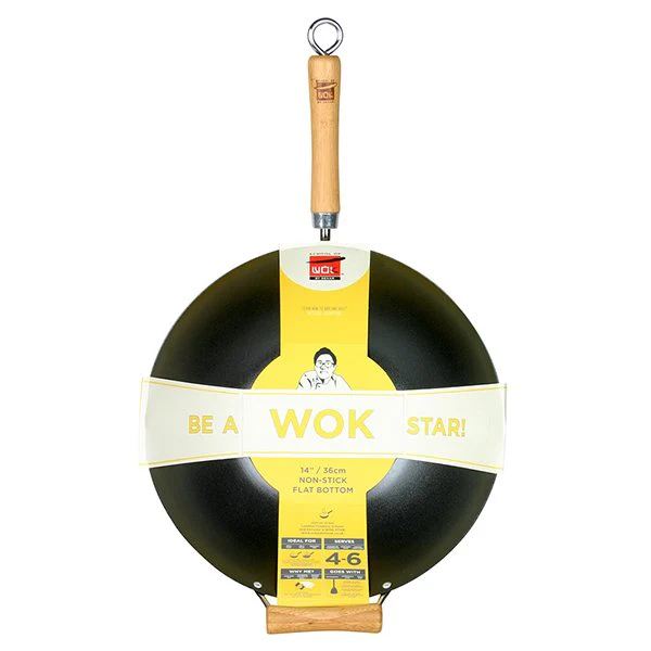 Wok fond plat antiadhérent 36 cm Be a Wok Star - Image 2