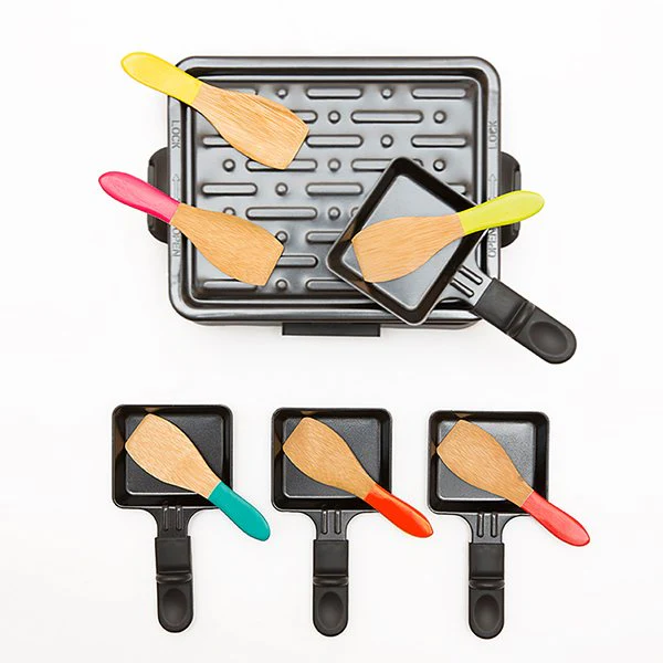 Set 6 spatules à raclette bambou Pebbly - Image 2