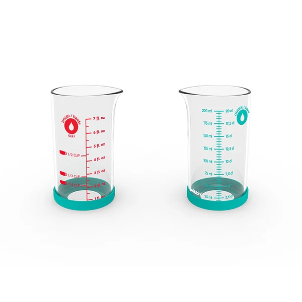 Verre doseur en verre avec silicone 200 ml Pebbly - Image 4