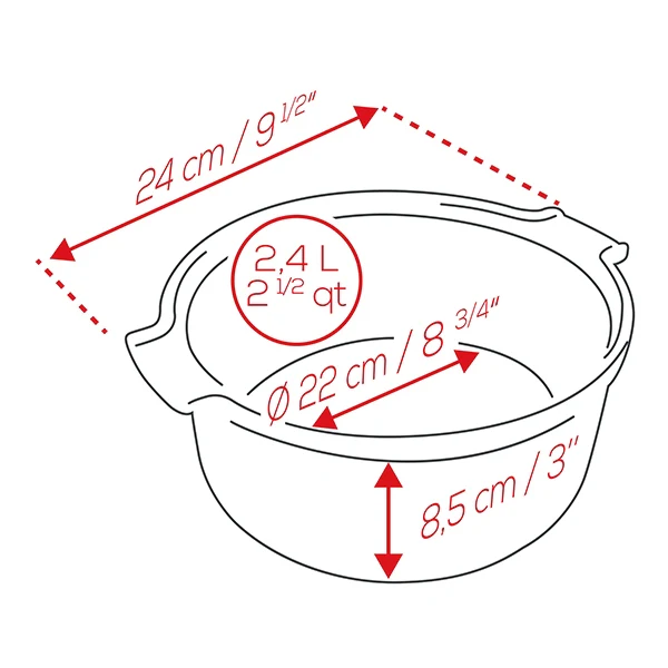 Moule à soufflé céramique Appolia écru 22 cm Peugeot - Image 2