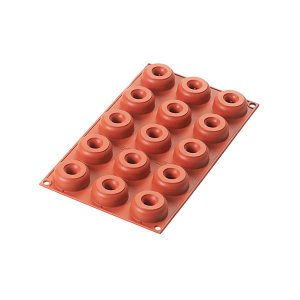 Moule 15 mini donuts silicone platinum Silikomart - Image 2