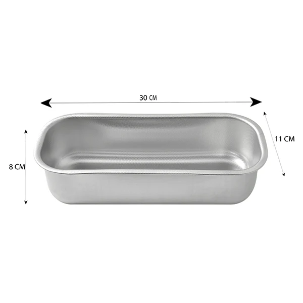 Moule à cake en acier inoxydable 30 cm  Steel Pan - Image 3