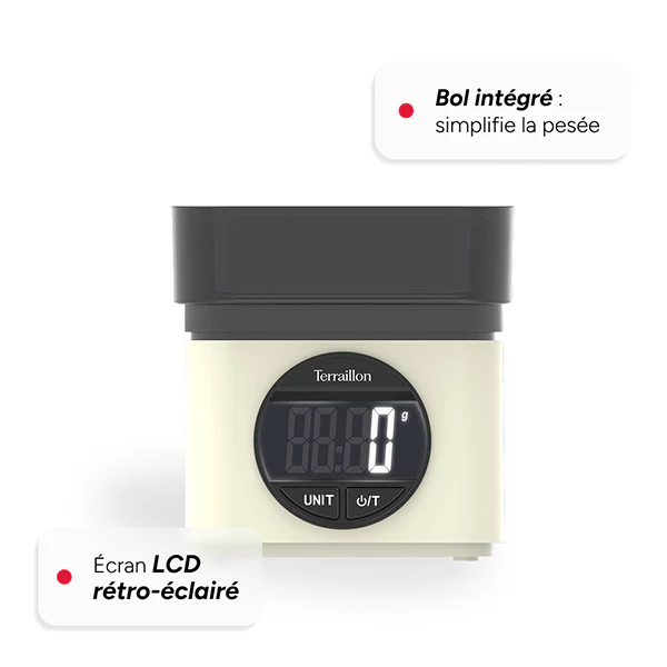 Balance électronique BA22 mythique crème 5 kg Terraillon - Image 4