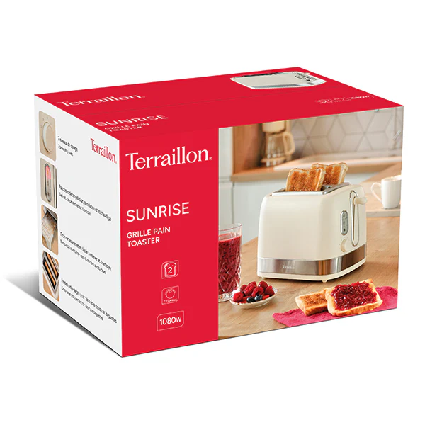 Grille pain Sunrise 2 fentes 1050 W Terraillon - Image 5