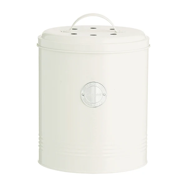 Seau à compost 2,5 L Blanc cassé Typhoon