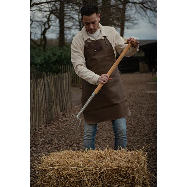 Tablier de cuisine artisanal cuir Buffalo Marron Witloft - Image 3
